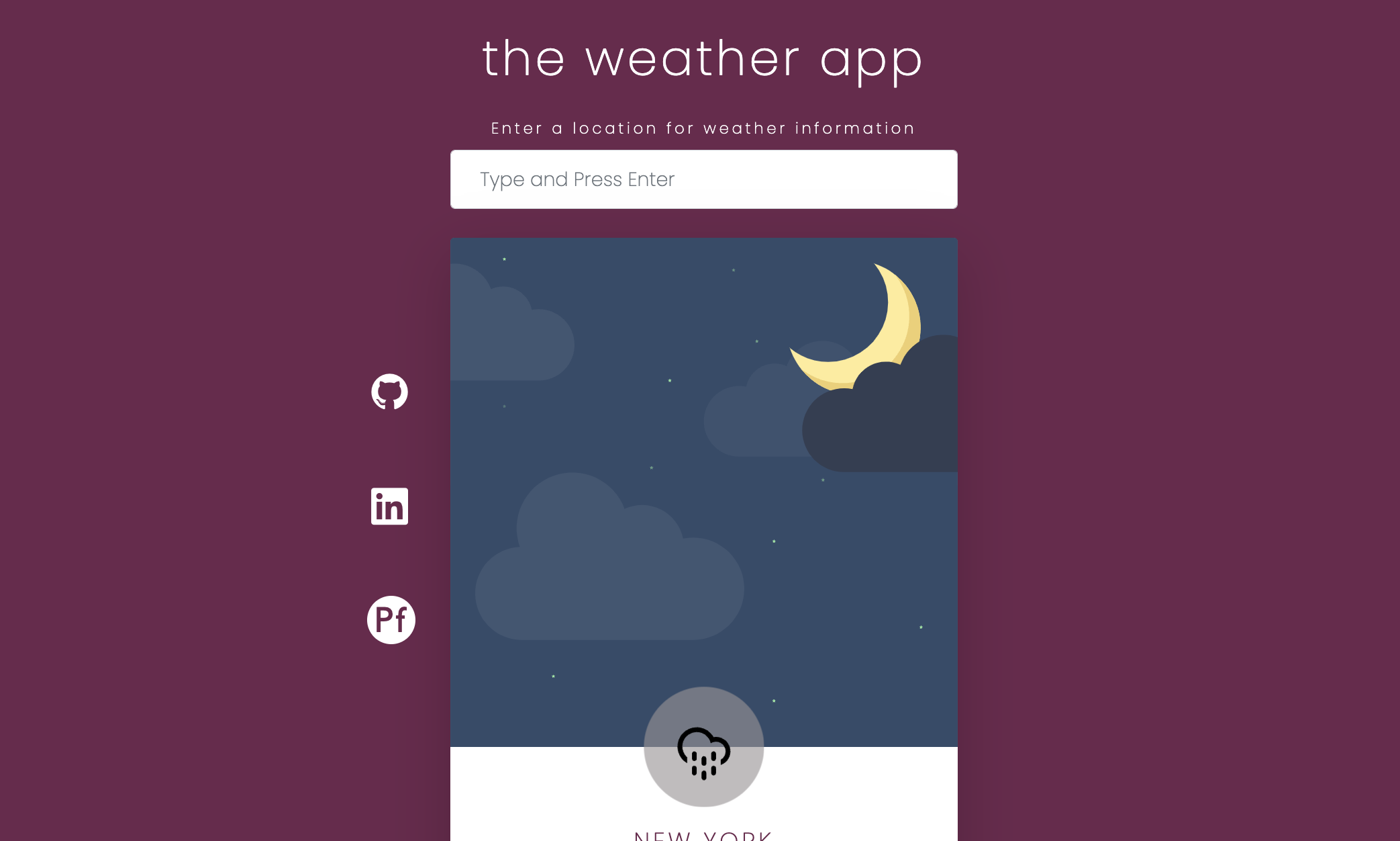 weather app